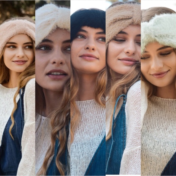 Mohair Bow Headband - Picture 2 of 8